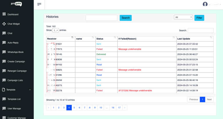 Understanding Message Undeliverable or #131026 Error when Broadcasting through WhatsApp Business API using GetGabs