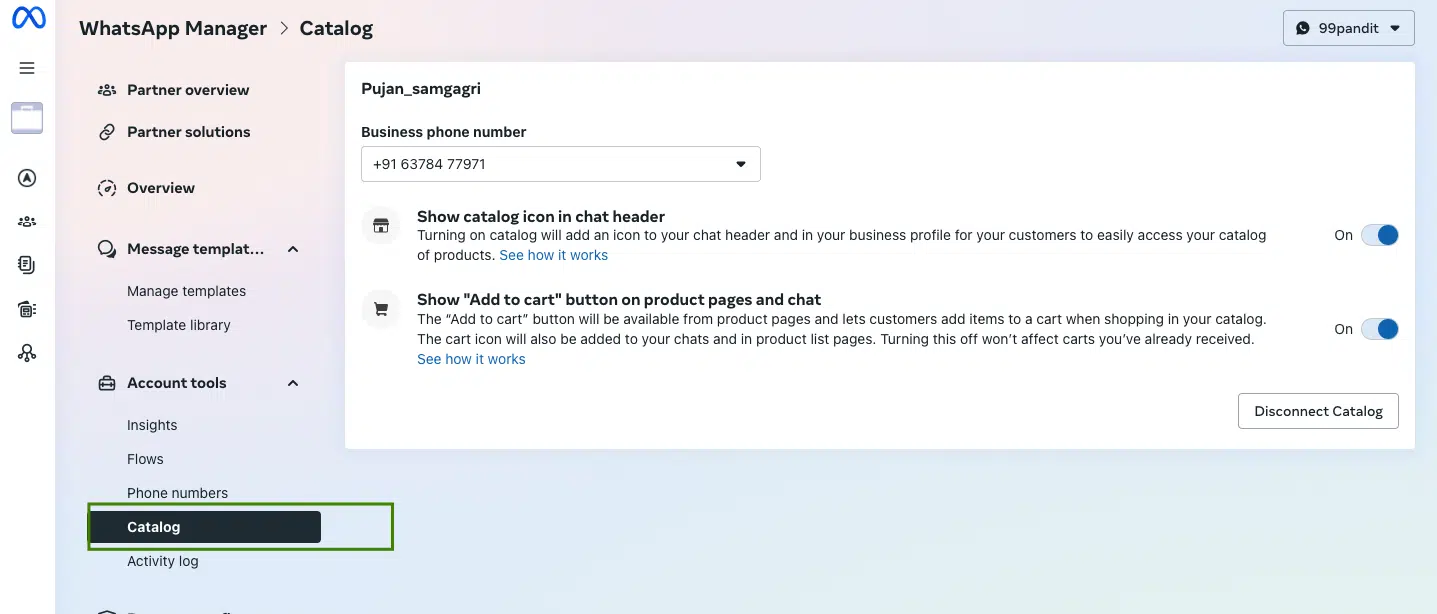 Whatsapp Catalog Facebook Commerce 