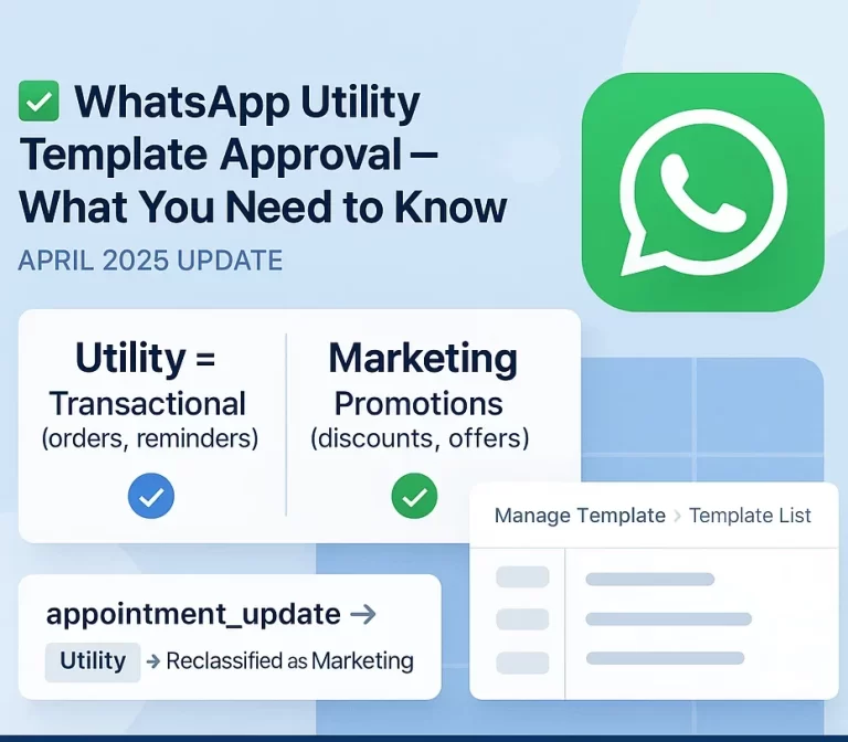 WhatsApp Utility Template Approval –  Latest Policy Changes April 2025