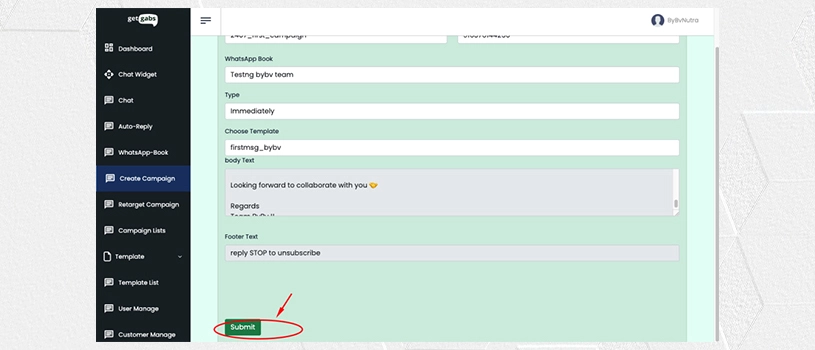 WhatsApp Interactive Button Message
